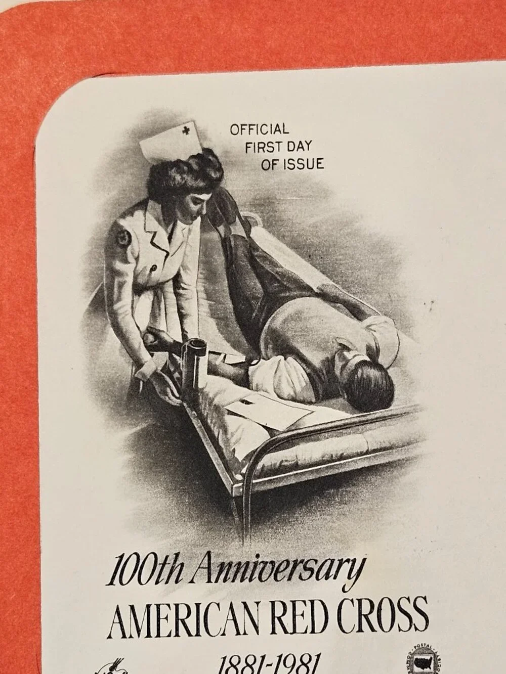 RARE COLLECTIBLE USPS 1ST DAY ISSUE COVER AMERICAN RED CROSS 100th STAMP FDC